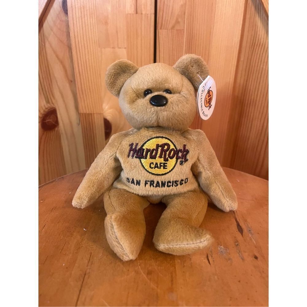 Hard Rock Cafe San Francisco Issac Beara Teddy Bear Beanie (1630)